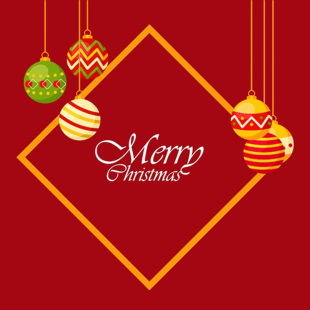 Merry christmas sale background with Christmas ball