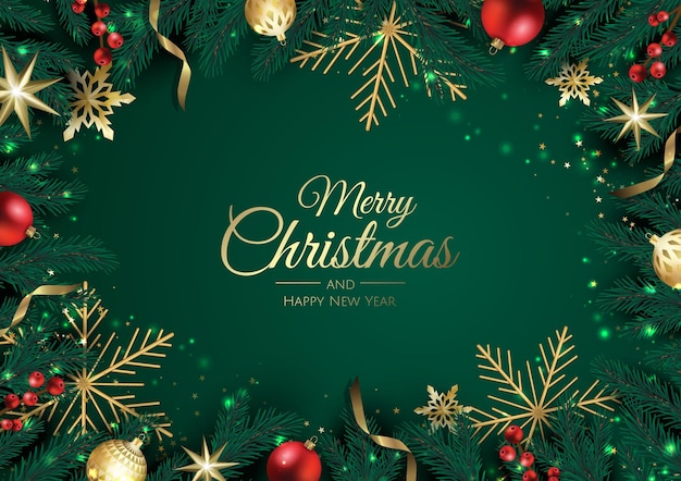 Vector merry christmas sale banner template. greeting card, banner, poster, header for website