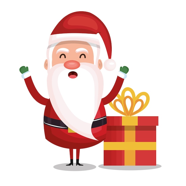 merry christmas santa claus character