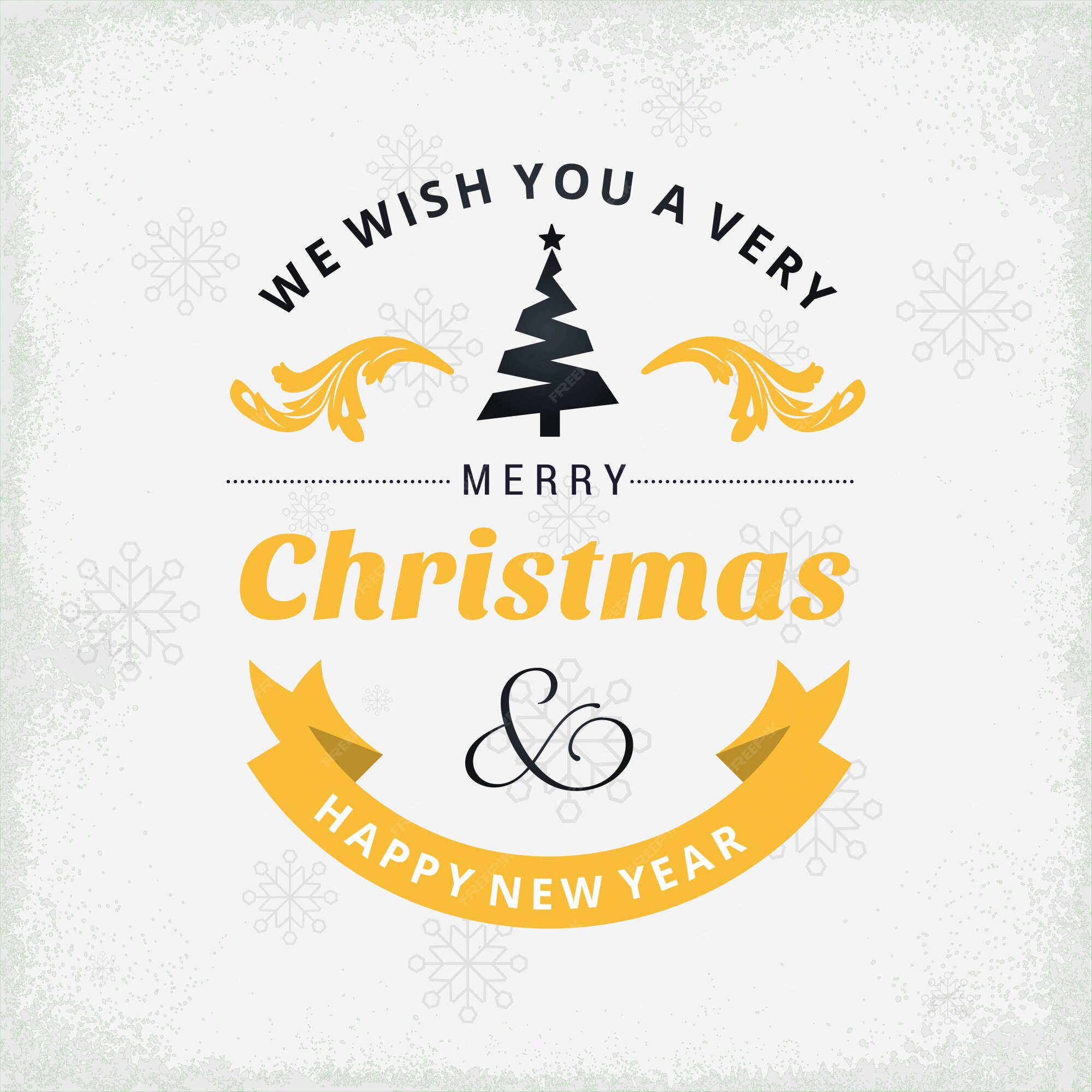 We wish you a merry christmas Vectors & Illustrations for Free Download |  Freepik