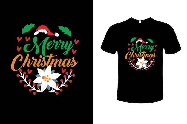Merry christmas t-shirt design vector