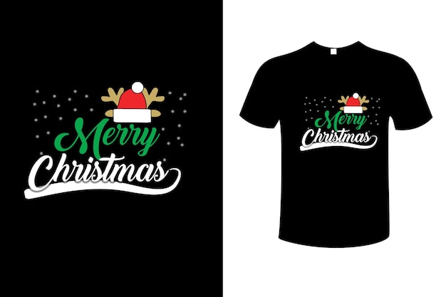 С Рождеством Христовым вектор дизайна футболки