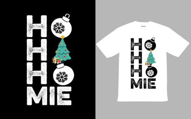 Vector merry christmas t shirt design