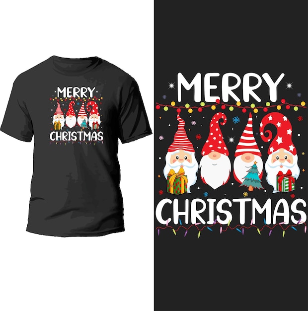 Premium Vector Merry christmas t shirt design.