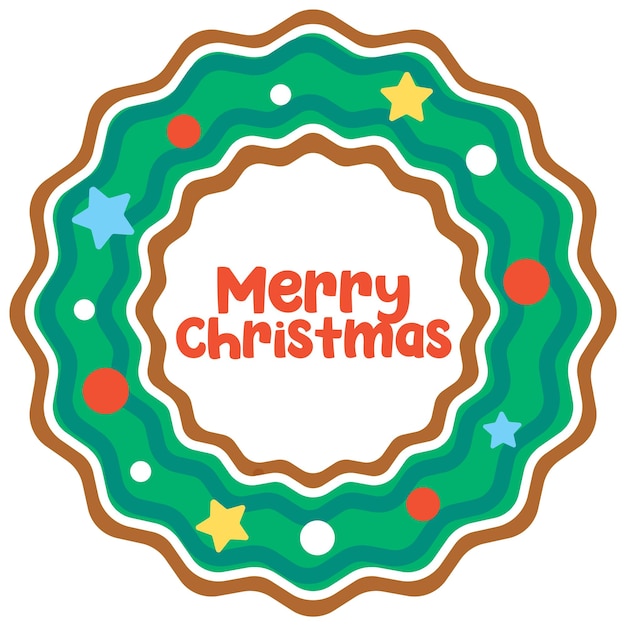 Merry Christmas text banner design