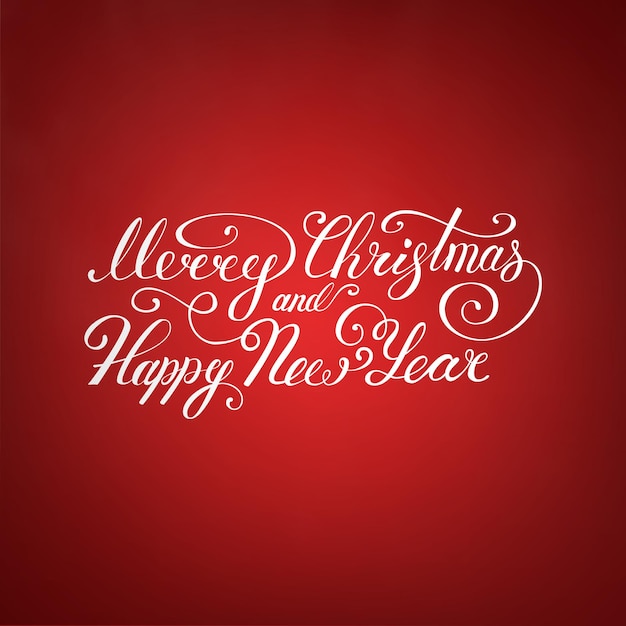 Merry christmas text .happy new year vector illustration lettering design eps 10. christmas card