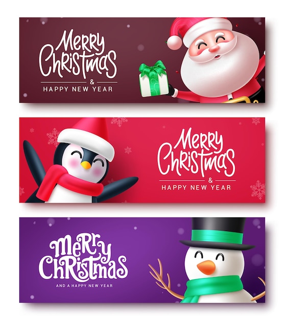 Merry christmas text vector banner design christmas and happy new year greeting card with xmas