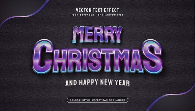 リアルなコンセプトでカラフルで光沢のあるスタイルのメリークリスマステキスト