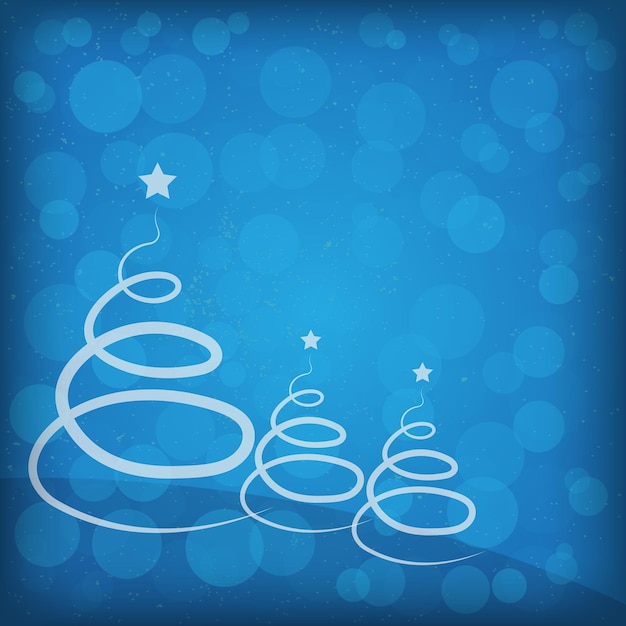 Merry Christmas Three Tree Background