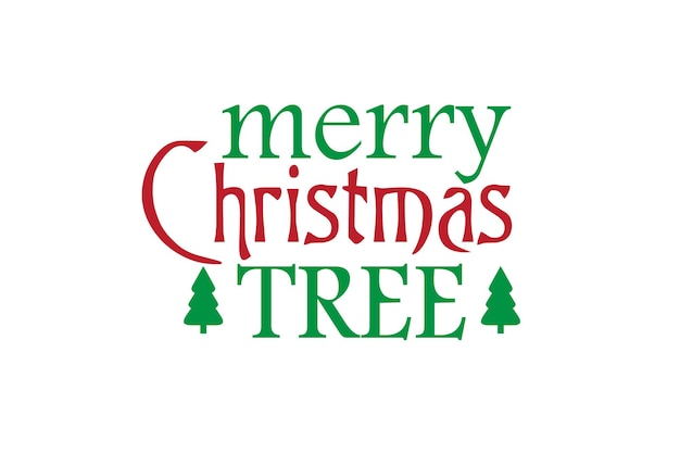 Merry Christmas Tree Svg