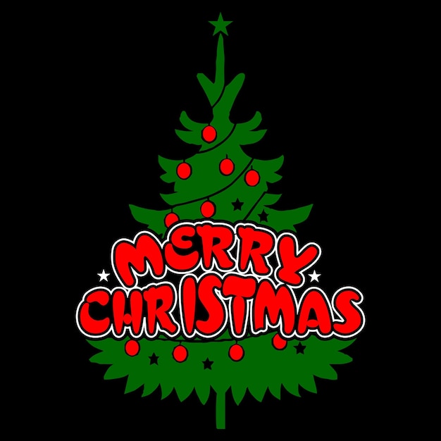 Merry Christmas TShirt Design Template