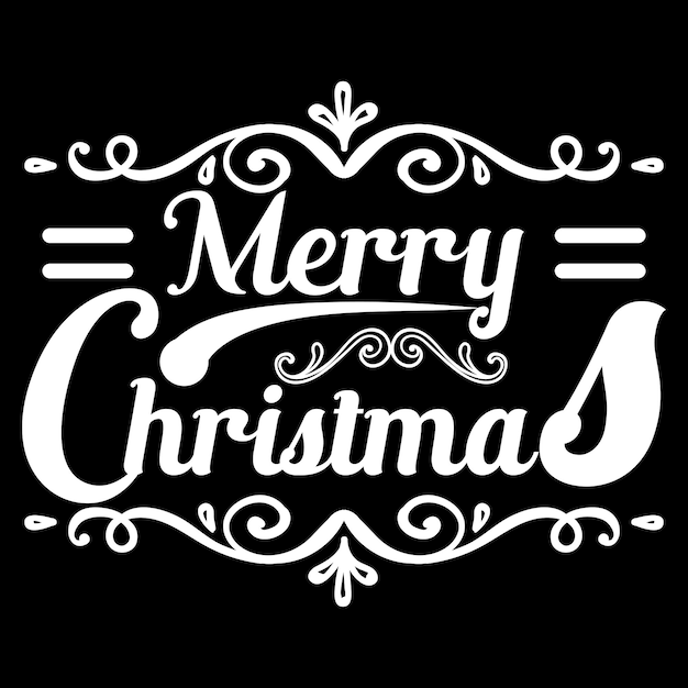 Vector merry christmas tshirt design template