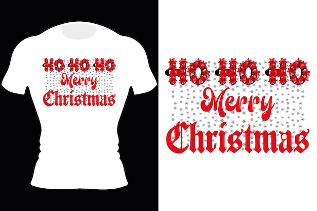 Merry Christmas typografie belettering TShirt Christmas Tshirt Design Happy Christmas Day Gift