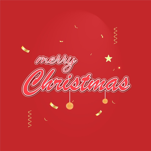 Vector merry christmas typography