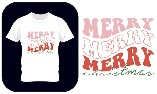 Merry Christmas Vector illustration, Merry Christmas t shirt quotes design