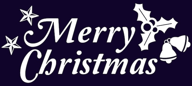 Merry Christmas vector tekst kalligrafische belettering ontwerp kaartsjabloon kalligrafische handgemaakte brief