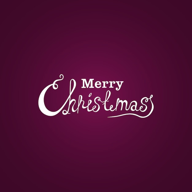 Merry Christmas vector text Calligraphic Lettering design