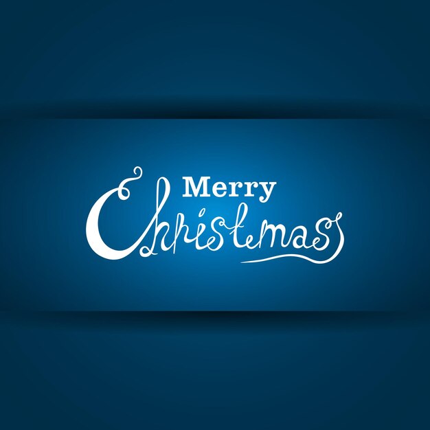 Merry Christmas vector text Calligraphic Lettering design