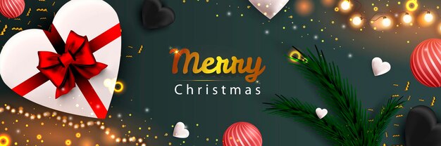 С Рождеством Христовым веб-баннер Xmas и Happy New Year 2022 праздник празднования плакат