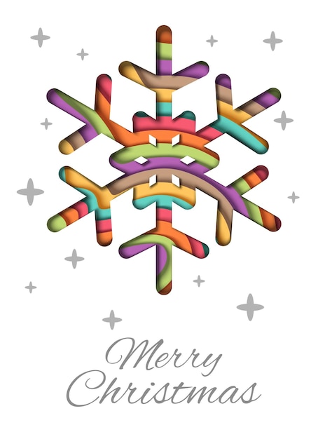 Merry christmas wenskaart vector ontwerpsjabloon