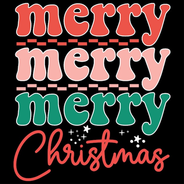 Merry Merry Merry Christmas-sublimatie