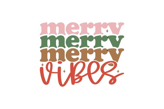 Merry Vibes vectorbestand