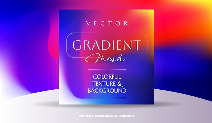 Vector mesh gradiënt achtergrond
