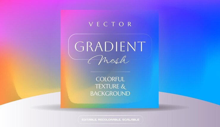 Vector mesh gradient background