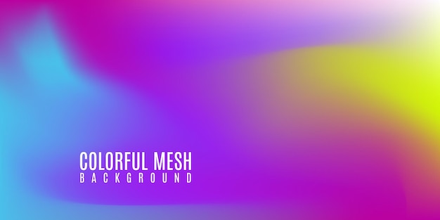 Mesh gradient pastel vivid multicolor background with blurred mesh texture abstract