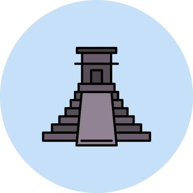 Vector mesoamerican flat illustration