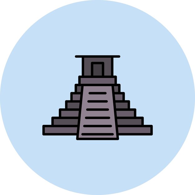 Vector mesoamerican flat illustration