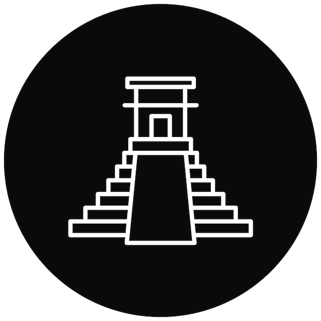 Vettore immagine vettoriale di icone mesoamericane può essere utilizzata per la civiltà antica