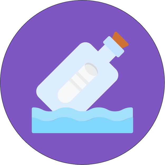 message in bottle icon vector image can be used for ocean