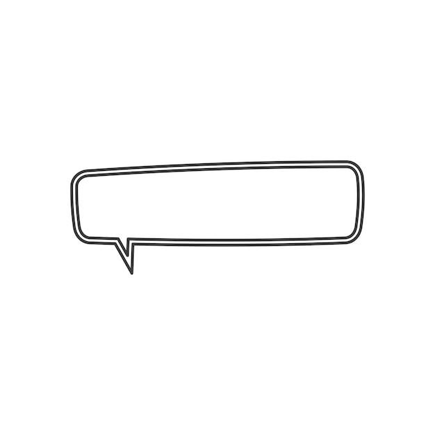 Vector message or chatting box think memo speech bubble