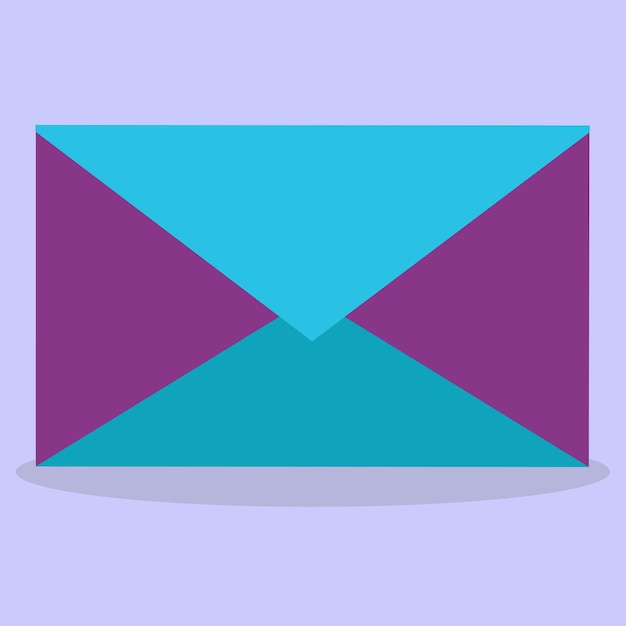 Vector message envelope or letter envelope. vector icon of a closed letter for applications and websites. vector postal envelope.