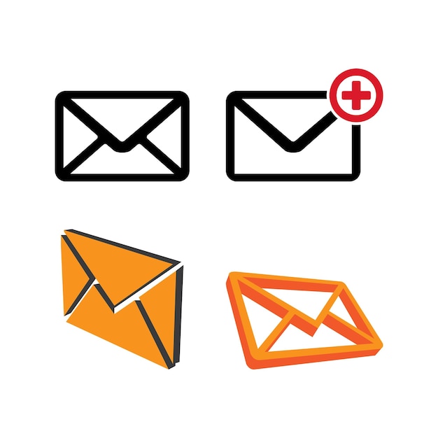 Message icon logo vector design illustration