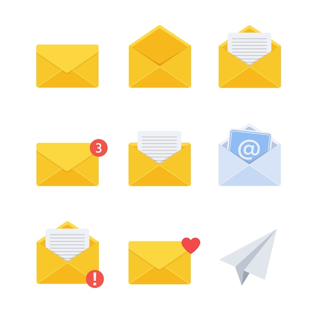 Vector message . new incoming message email icon . flat style