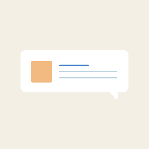 Vector message speech bubble icon