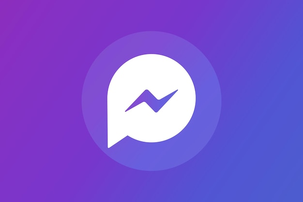 Vector messenger chat icon with speech bubble vector design