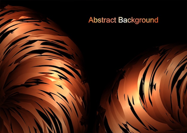 Vector messy style metal orange black background