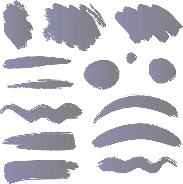 Met de hand geschilderde grungy stain texture penseelstreek in verpakking