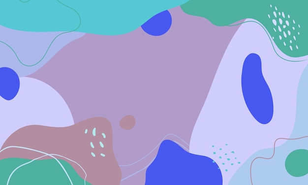 Met de hand getekende minimale achtergrond met de hand getekend abstracte vorm achtergrond
