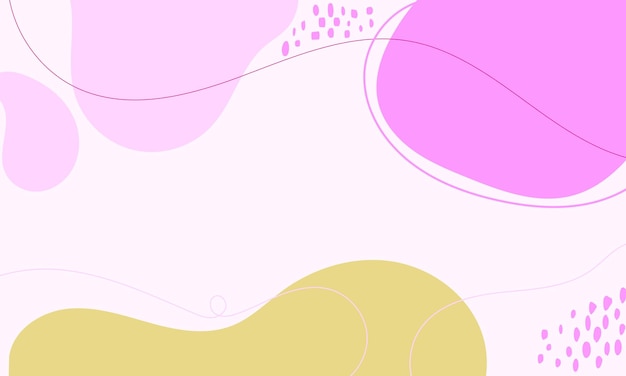 Met de hand getekende platte ontwerp abstracte doodle achtergrond