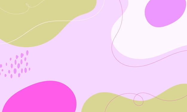 Met de hand getekende platte ontwerp abstracte doodle achtergrond