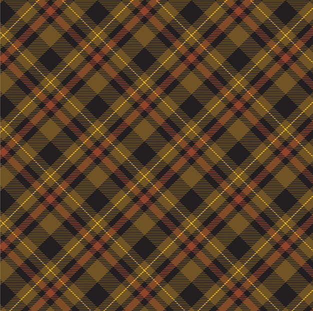 Met een tartan geruite achtergrond heeft deze vectorstoftextuur een naadloos ontwerp