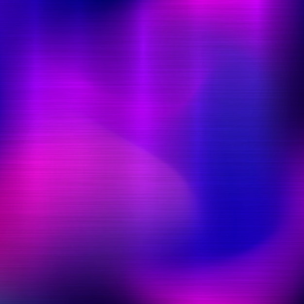 Metaal abstracte blauwe en violette kleurrijke gradiëntachtergrond met opgepoetste geborstelde textuur