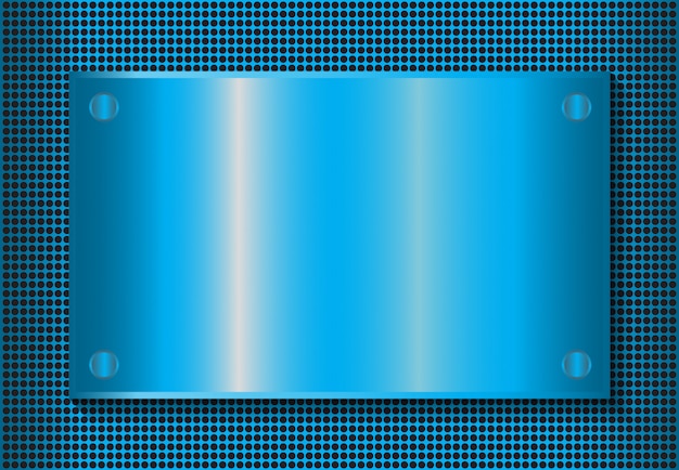 Vector metaal blauw effect als achtergrond