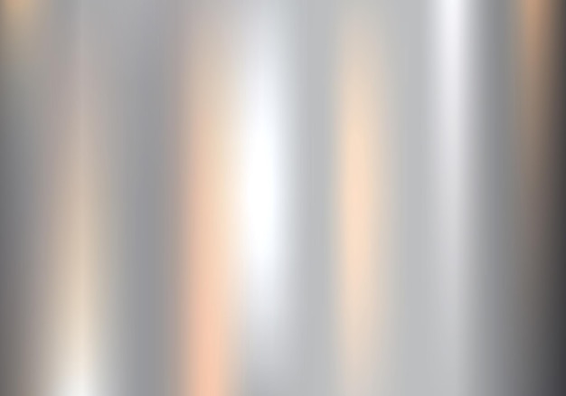 Metaal roestvrij staal oppervlak textuur realistisch met reflectie abstracte achtergrond geborstelde textuur chroom staal aluminium voor ontwerp concepten afdrukken posters behang vector illustratie