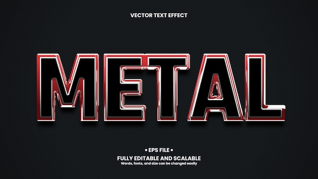 Metaal teksteffect