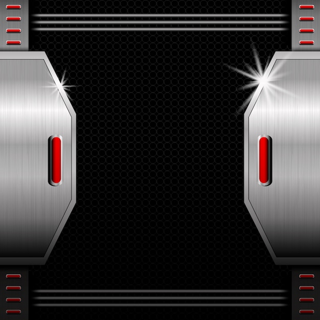 Metaalachtergrond met exemplaarruimte